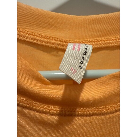 Free People Movement Cadence Layering Tee Top In Orange, Small, New - Picture 4 of 5